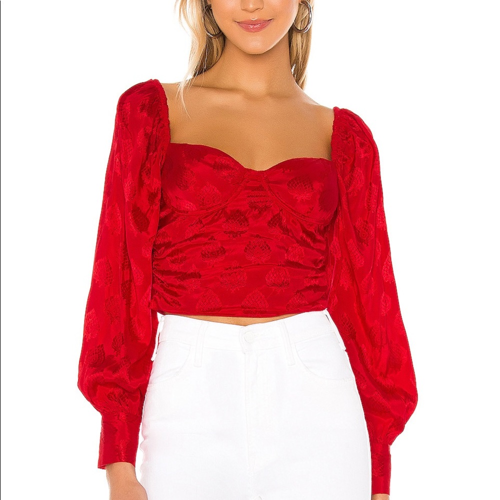 Majorelle Emily top red NWOT